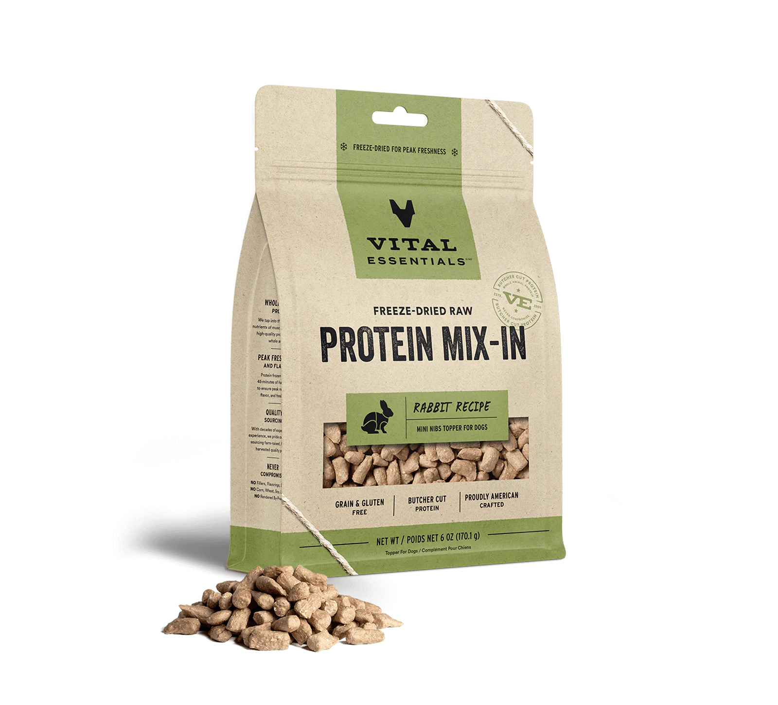 Vital Essentials Freeze Dried Protein Mix-In Rabbit