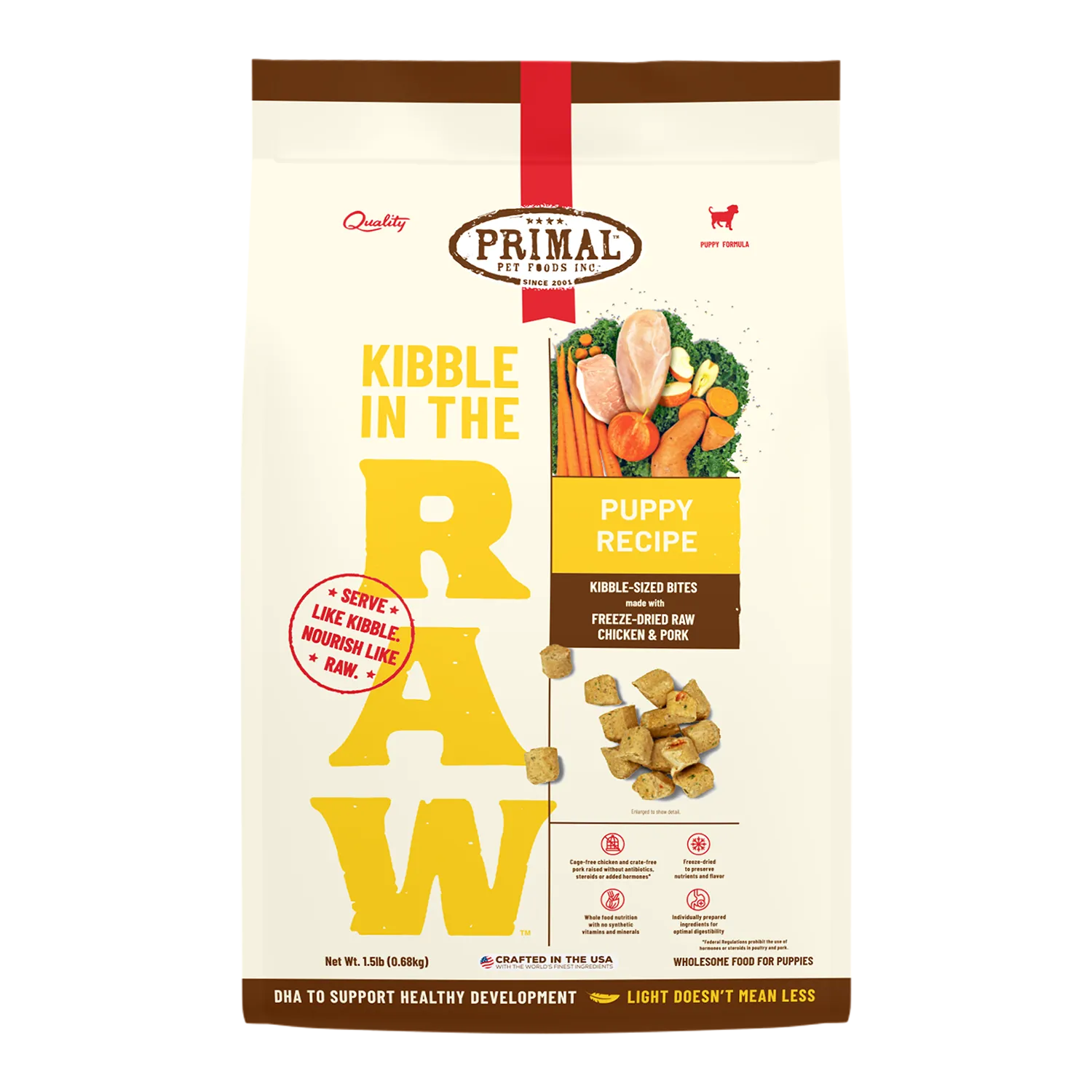 Primal Kibble In The Raw Puppy Formula