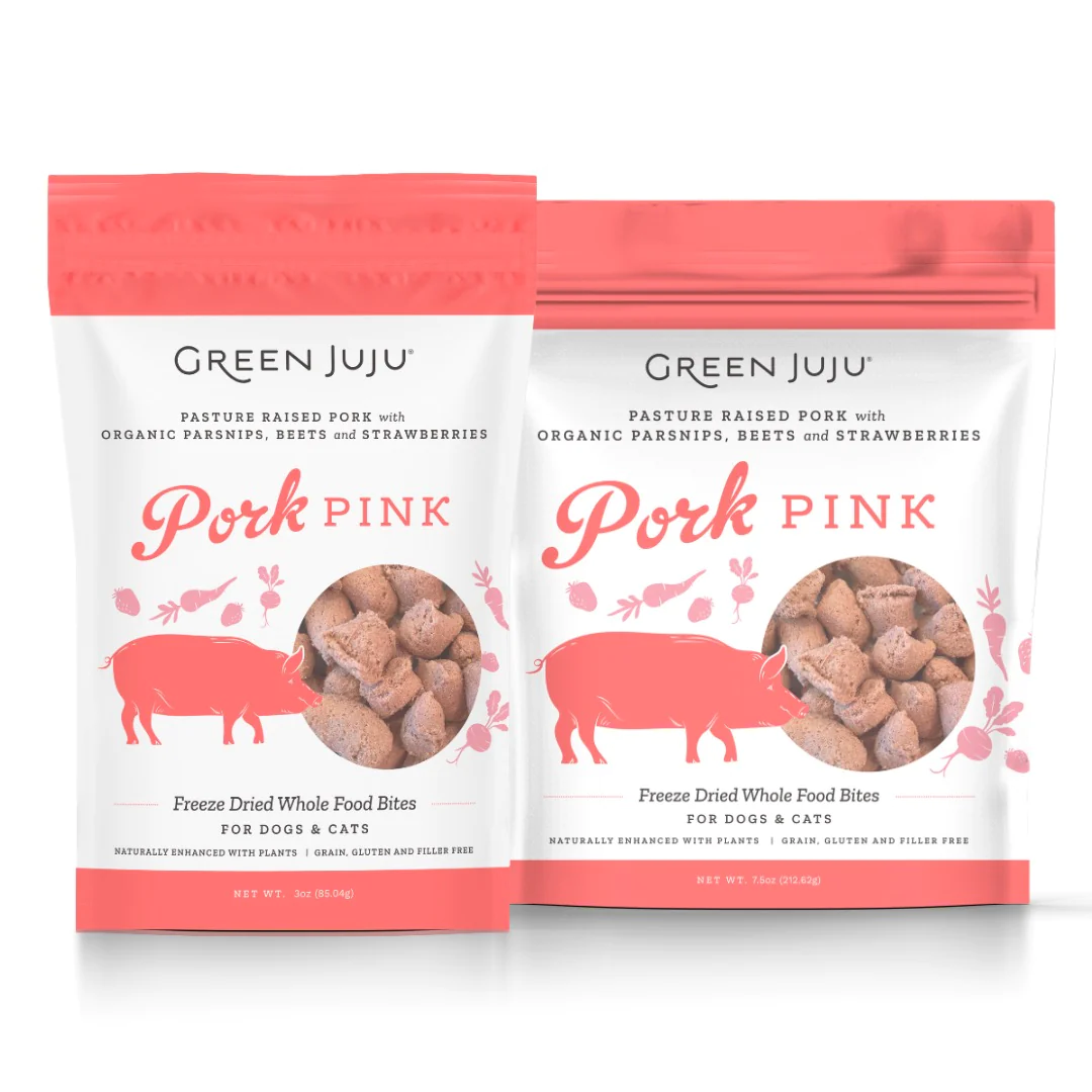 Green JuJu Freeze Dried Pork Pink Whole Food Bites