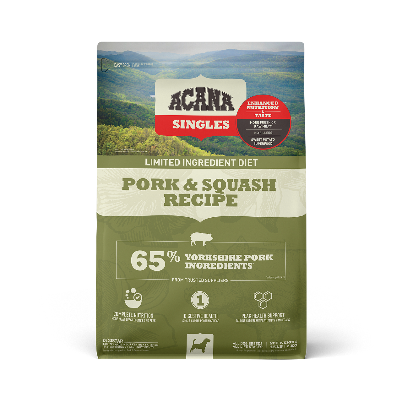 Acana Dry Dog Food Singles Pork & Squash