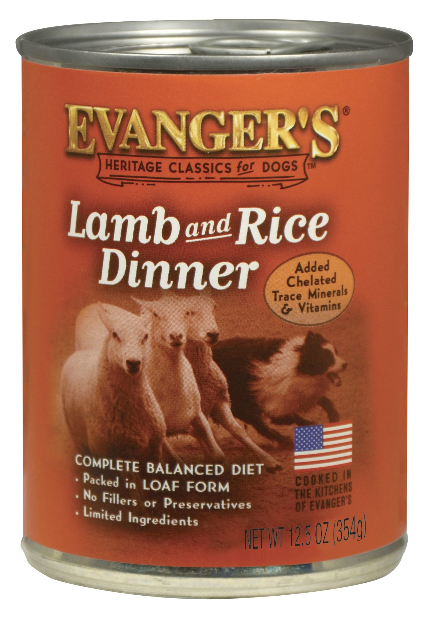 Evanger's Canned Dog Food Classic Lamb & Rice 12.8oz