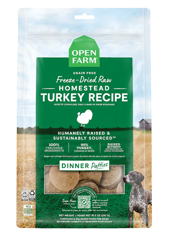 Open Farm Freeze Dried Turkey Patties