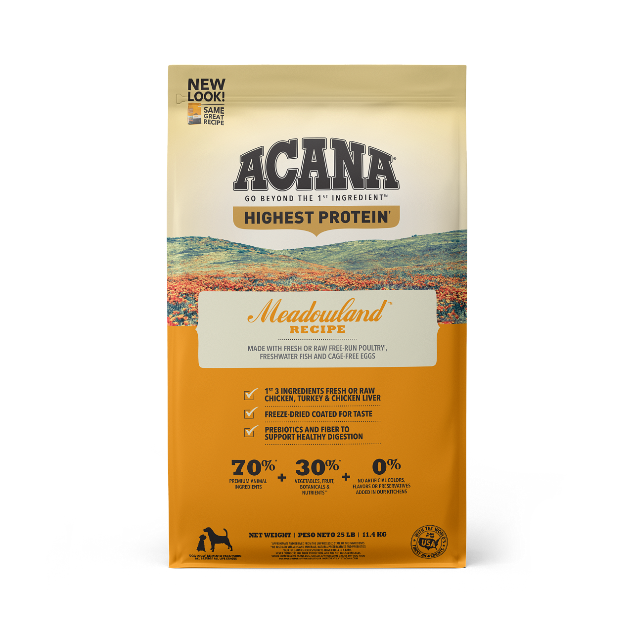 Acana Dry Dog Food Highest Protein Meadowland