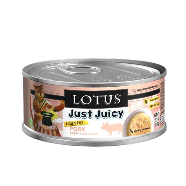 Lotus Canned Cat Food Just Juicy Pork Stew