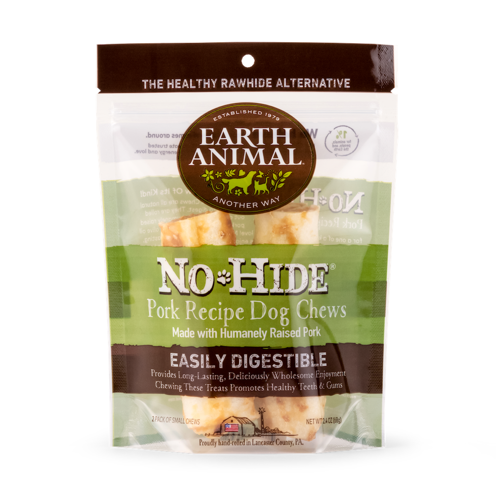 Earth Animal No Hide Pork Dog Chews 2pk