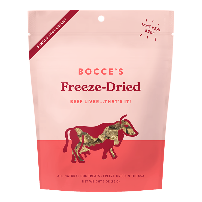 Bocce's Freeze Dried Beef Liver Treat 3oz