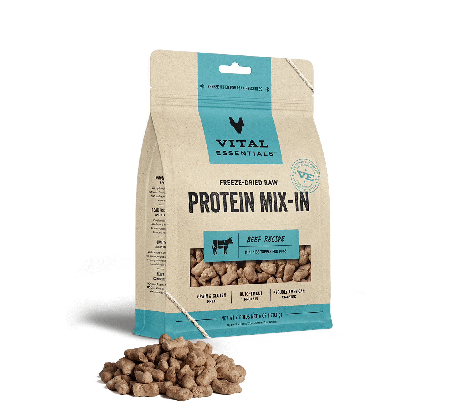Vital Essentials Freeze Dried Protein Mix-In Beef