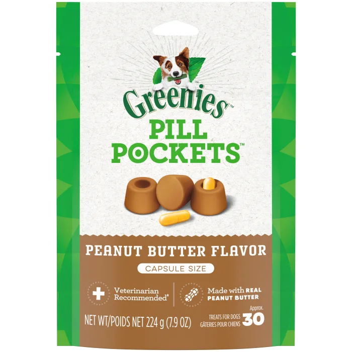 Greenies Pill Pockets Peanut Butter Capsule Size