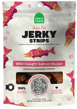 Open Farm Jerky Strips Wild Caught Salmon Recipe 5.6oz
