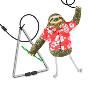 Meowijuana Jump N Jamb Get Wild Sloth Refillable Catnip Cat Toy