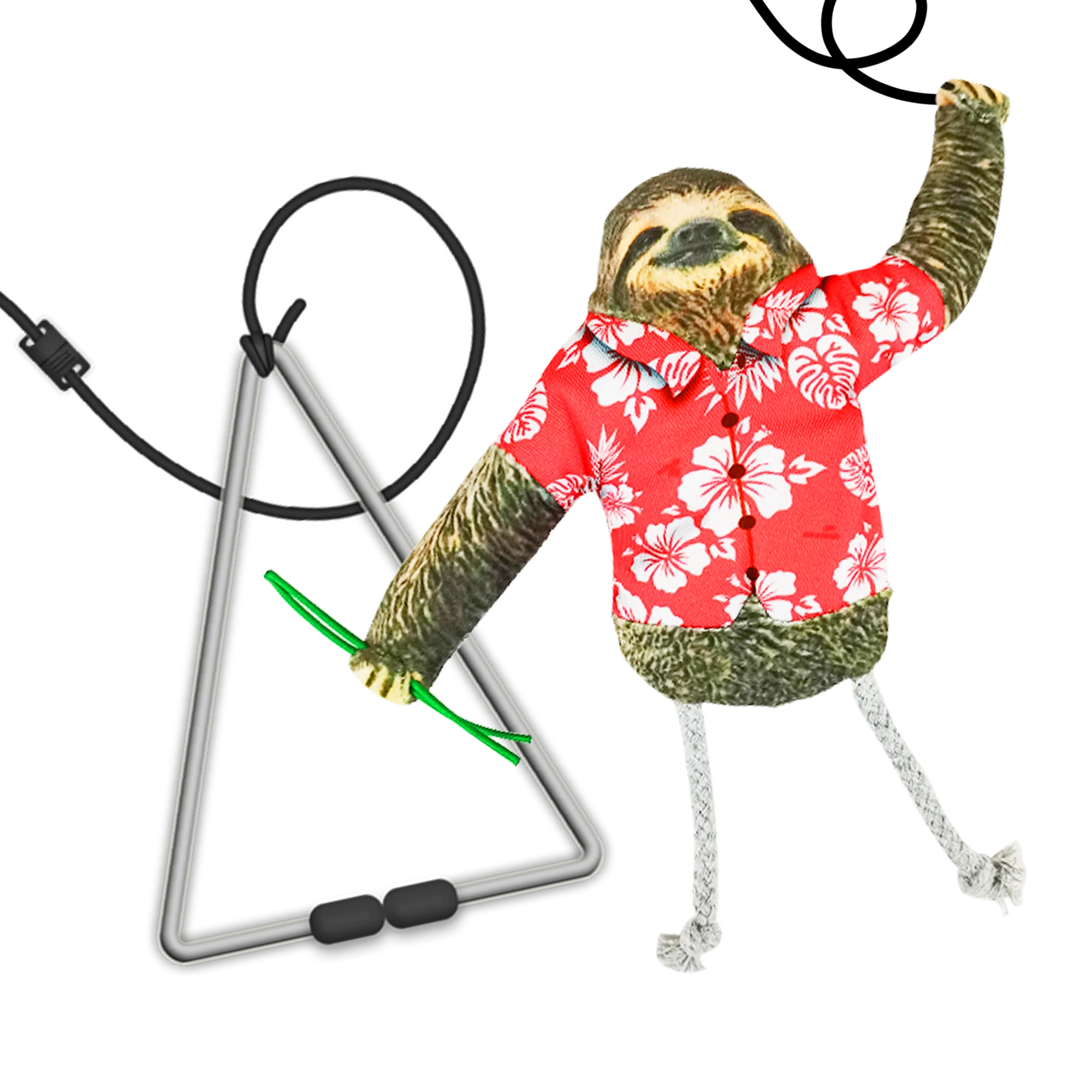Meowijuana Jump N Jamb Get Wild Sloth Refillable Catnip Cat Toy