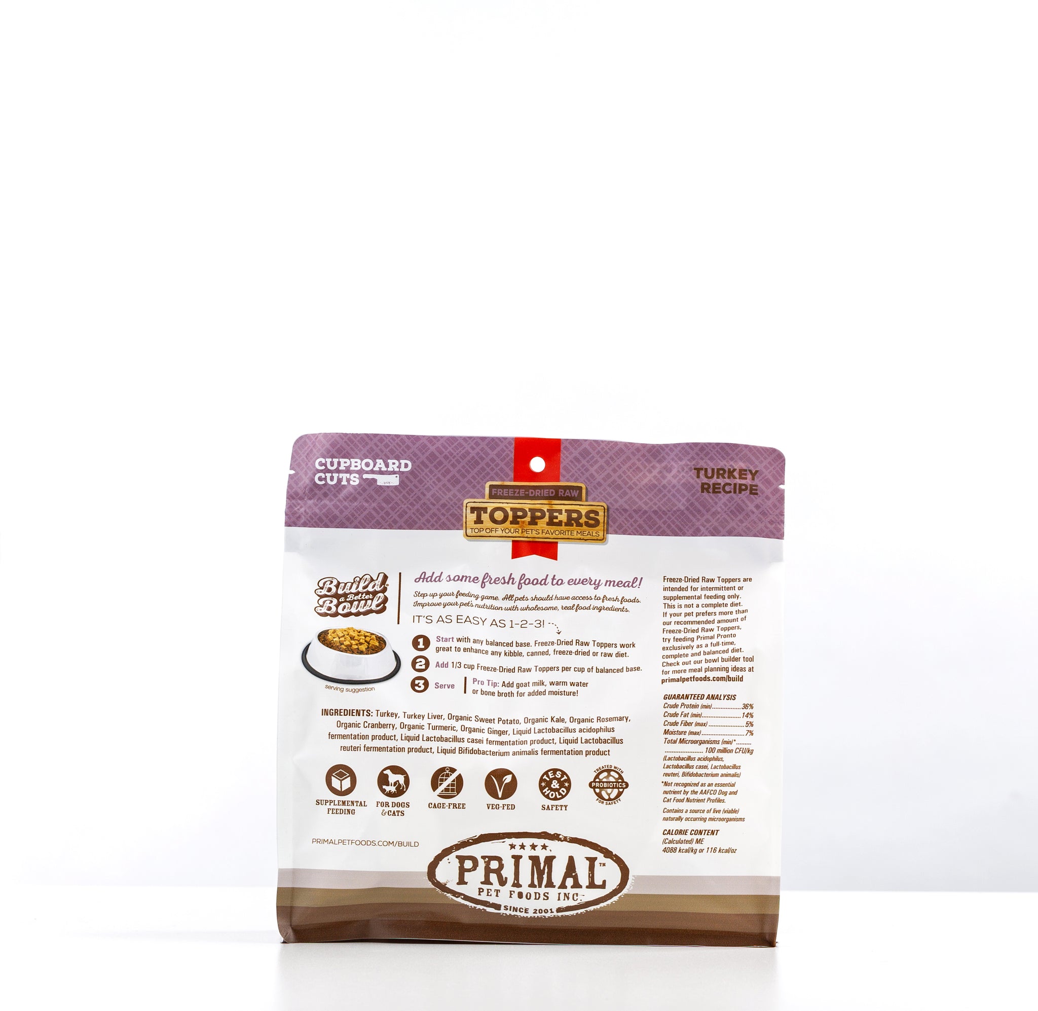 Primal Freeze Dried Cupboard Cuts Turkey