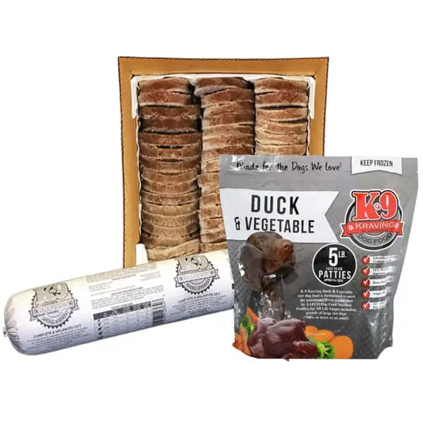 K9 Kravings Raw Duck Patties 5lb