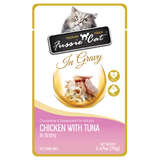 Fussie Cat Pouch Chicken With Tuna In Gravy 2.47oz
