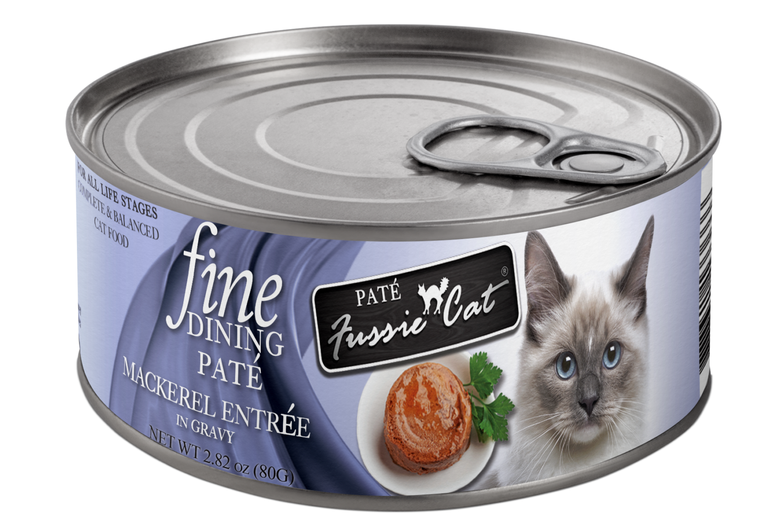 Fussie Cat Canned Fine Dining Mackerel Pate 2.8oz