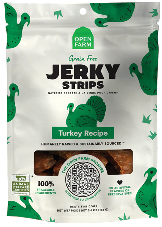 Open Farm Jerky Strips Turkey Recipe 5.6oz