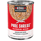 Koha Canned Dog Food Pure Shreds Beef 12.5oz