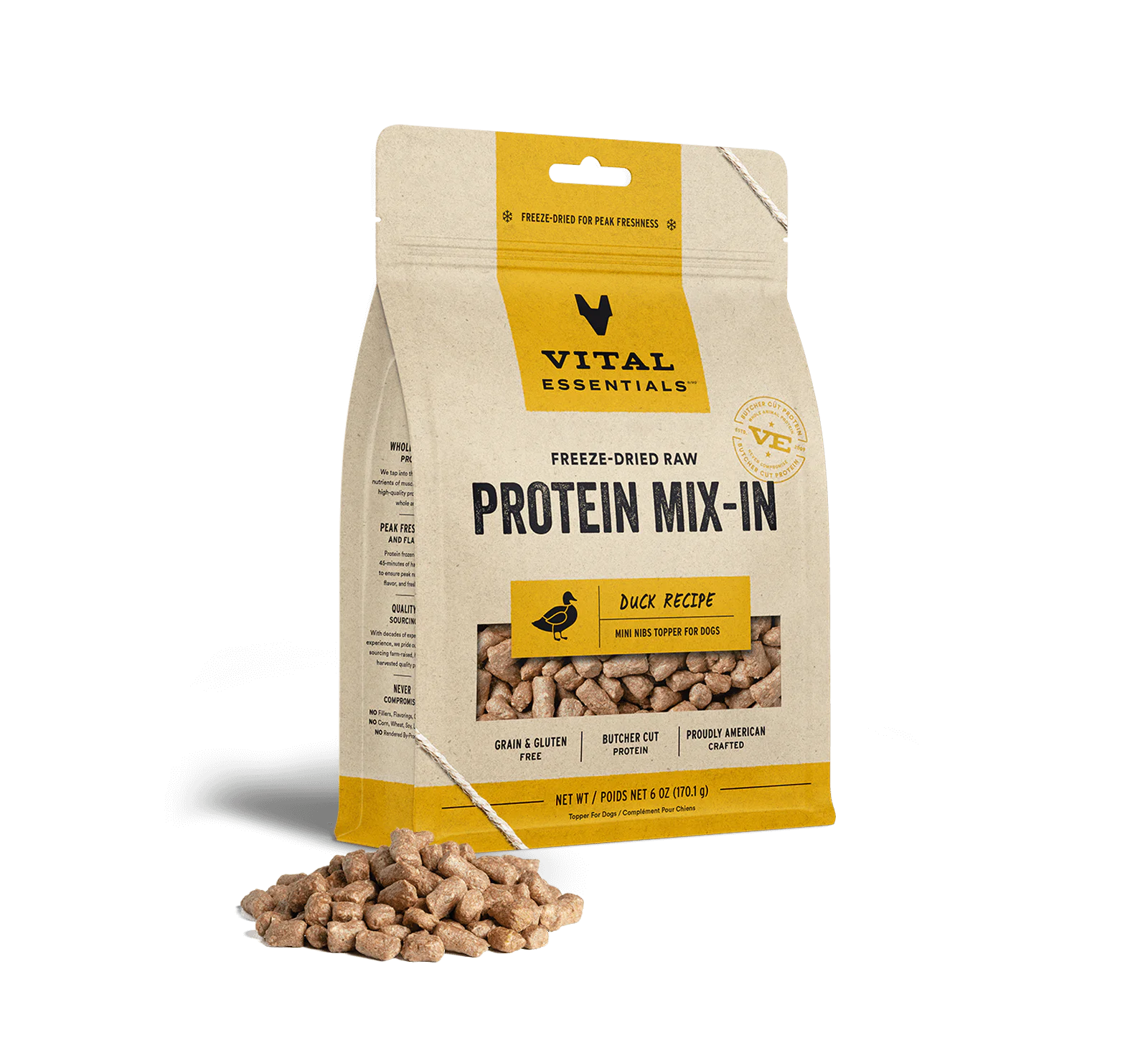 Vital Essentials Freeze Dried Protein Mix-In Duck