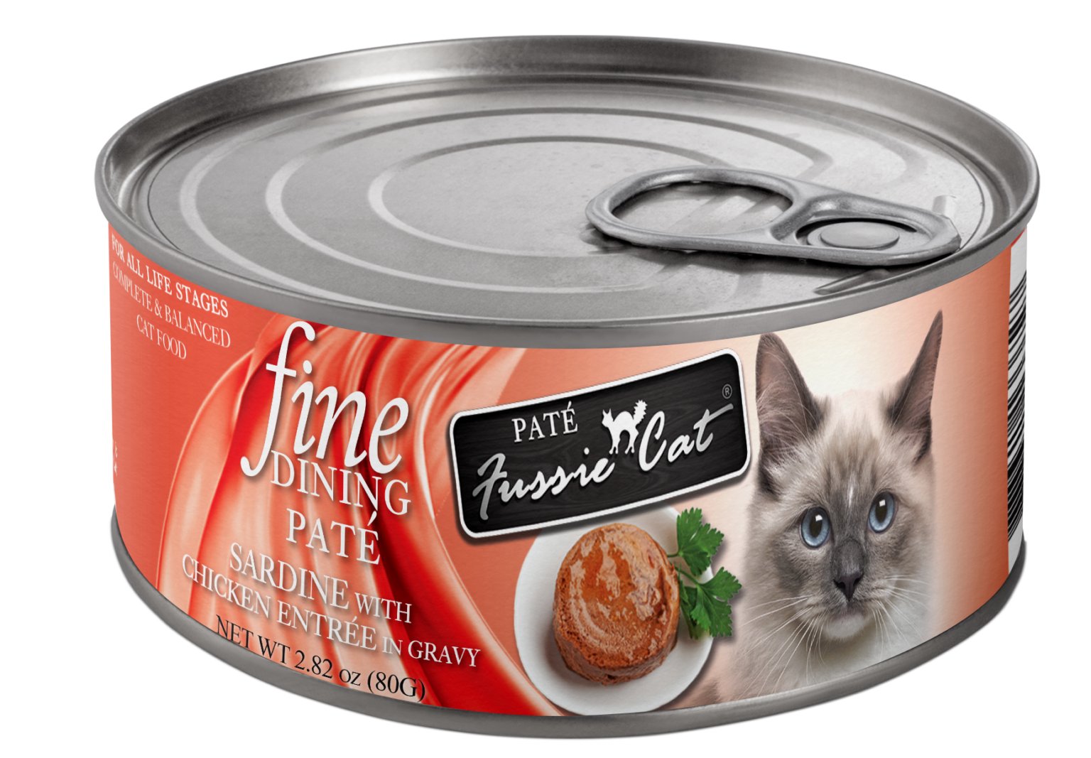 Fussie Cat Canned Fine Dining Sardine & Chicken Pate 2.8oz