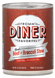 Fromm Canned Dog Food Diner Bud's Beef & Brocolli Stew 12oz
