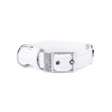 My Family Saint Tropez Dog Collar White 1/2 Inch Width