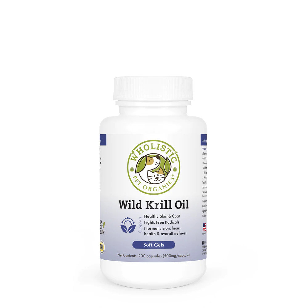 Wholistic Pet Organics Wild Krill Oil Soft Gels