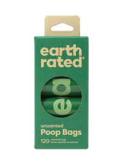 Earth Rated Poop Bags Unsented 8 Roll 120ct