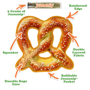 Doggijuana Tuffer Chewer Refillable Pretzel Dog Toy