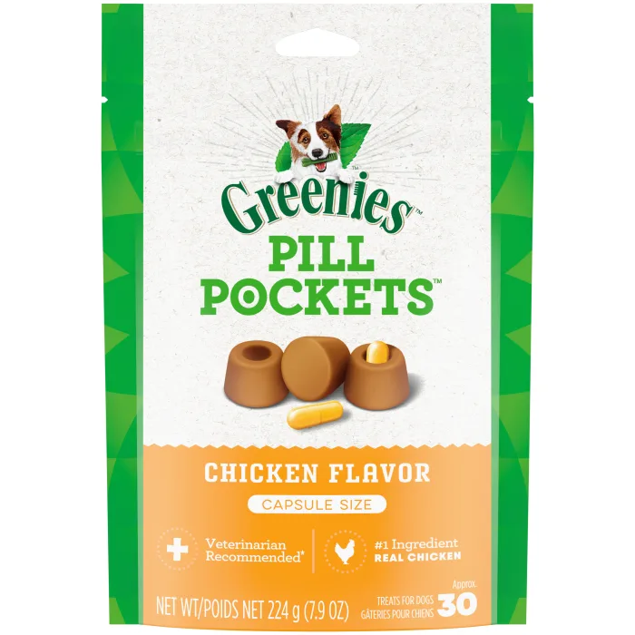 Greenies Pill Pockets Chicken Capsule Size