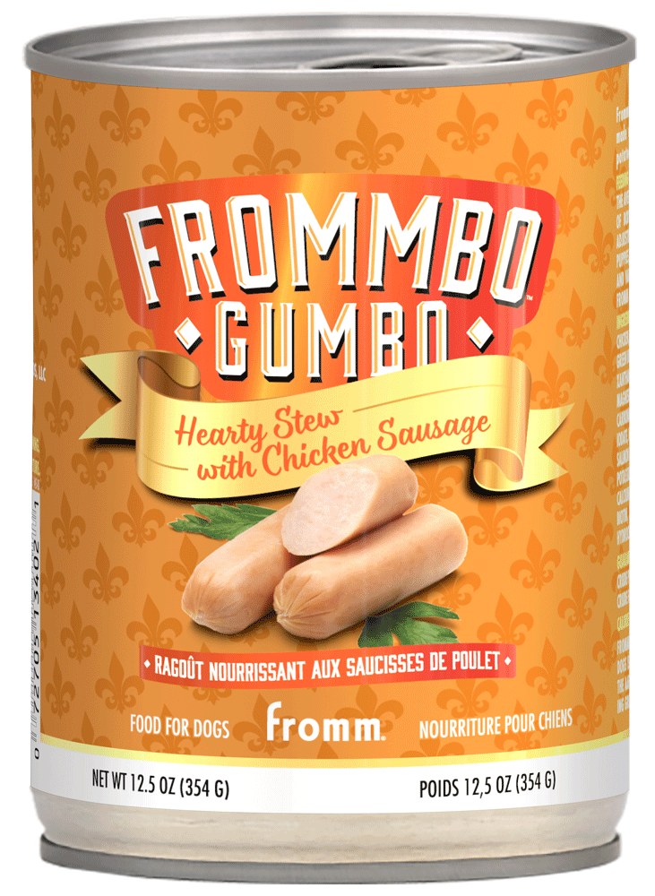 Fromm Canned Dog Food Gumbo Hearty Chicken Sausage Stew 12.5oz