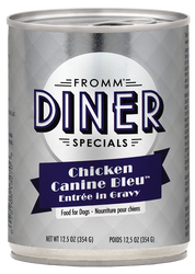 Fromm Canned Dog Food Diner Chicken Canine Bleu 12oz