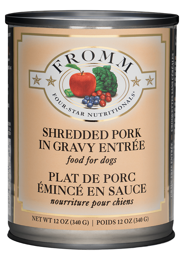 Fromm Canned Dog Food Shredded Pork 12oz