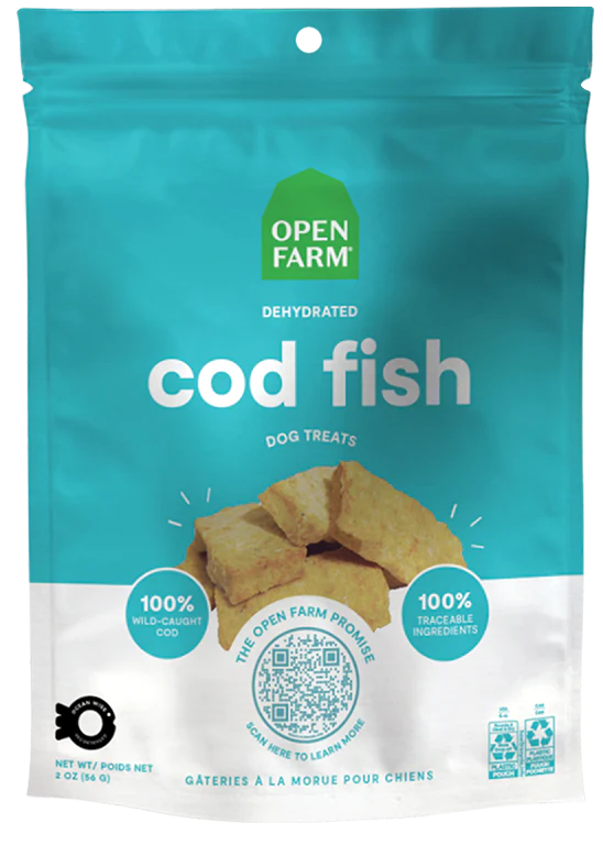 Open Farm Dehydrated Cod Fish Treats 2oz