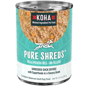 Koha Canned Dog Food Pure Shreds Duck 12.5oz