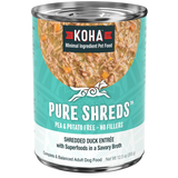 Koha Canned Dog Food Pure Shreds Duck 12.5oz