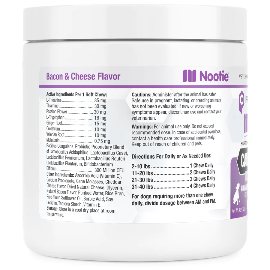 Nootie Progility Minis Calming Aid Supplement Soft Chews 60 Count