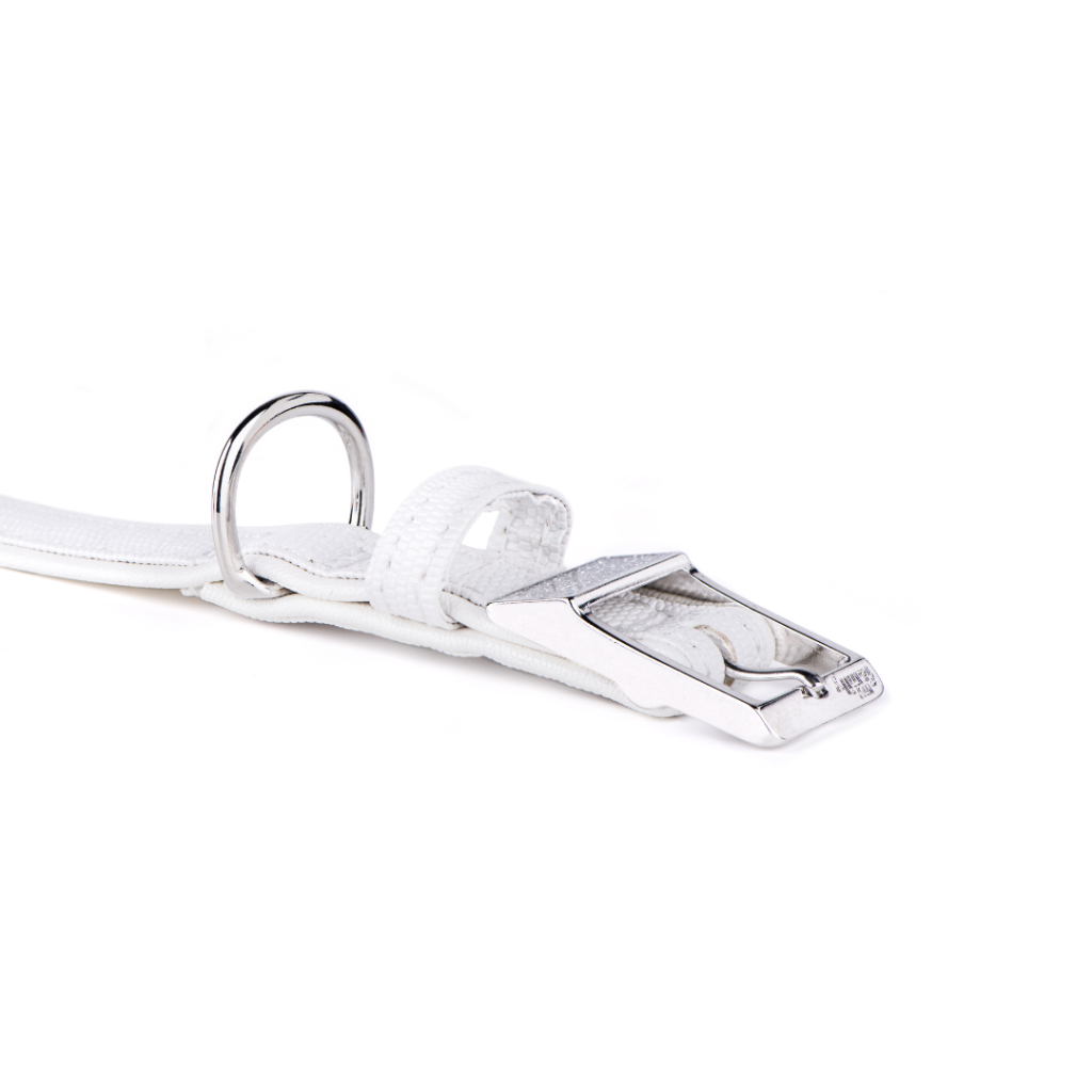 My Family Saint Tropez Dog Collar White 3/8 Inch Width