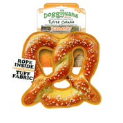 Doggijuana Tuffer Chewer Refillable Pretzel Dog Toy