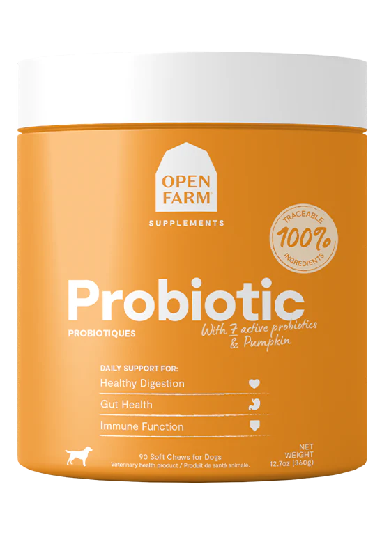 Open Farm Probiotic Supplement Chews 90 Count