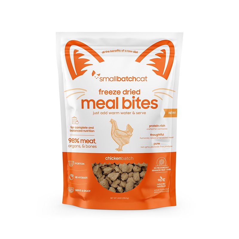 Small Batch Cat Freeze Dried Chicken Meal Bites 10oz