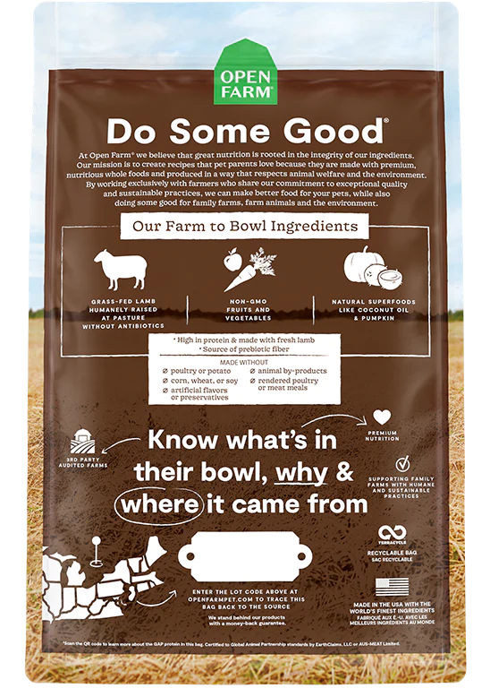 Open Farm Grain Free Lamb