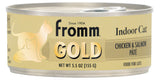 Fromm Canned Cat Food Gold Indoor Chicken & Salmon Pate 5.5oz