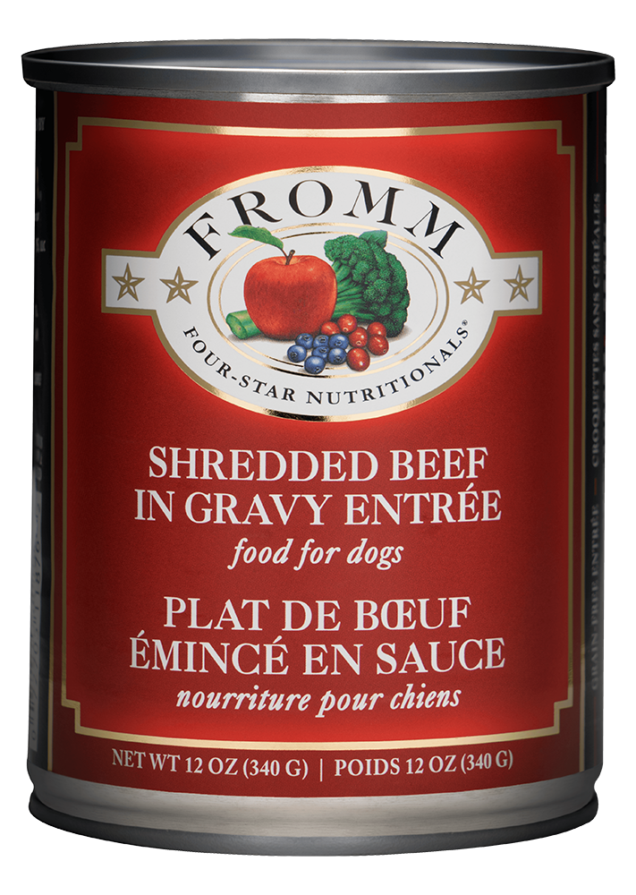 Fromm Canned Dog Food Shredded Beef 12oz