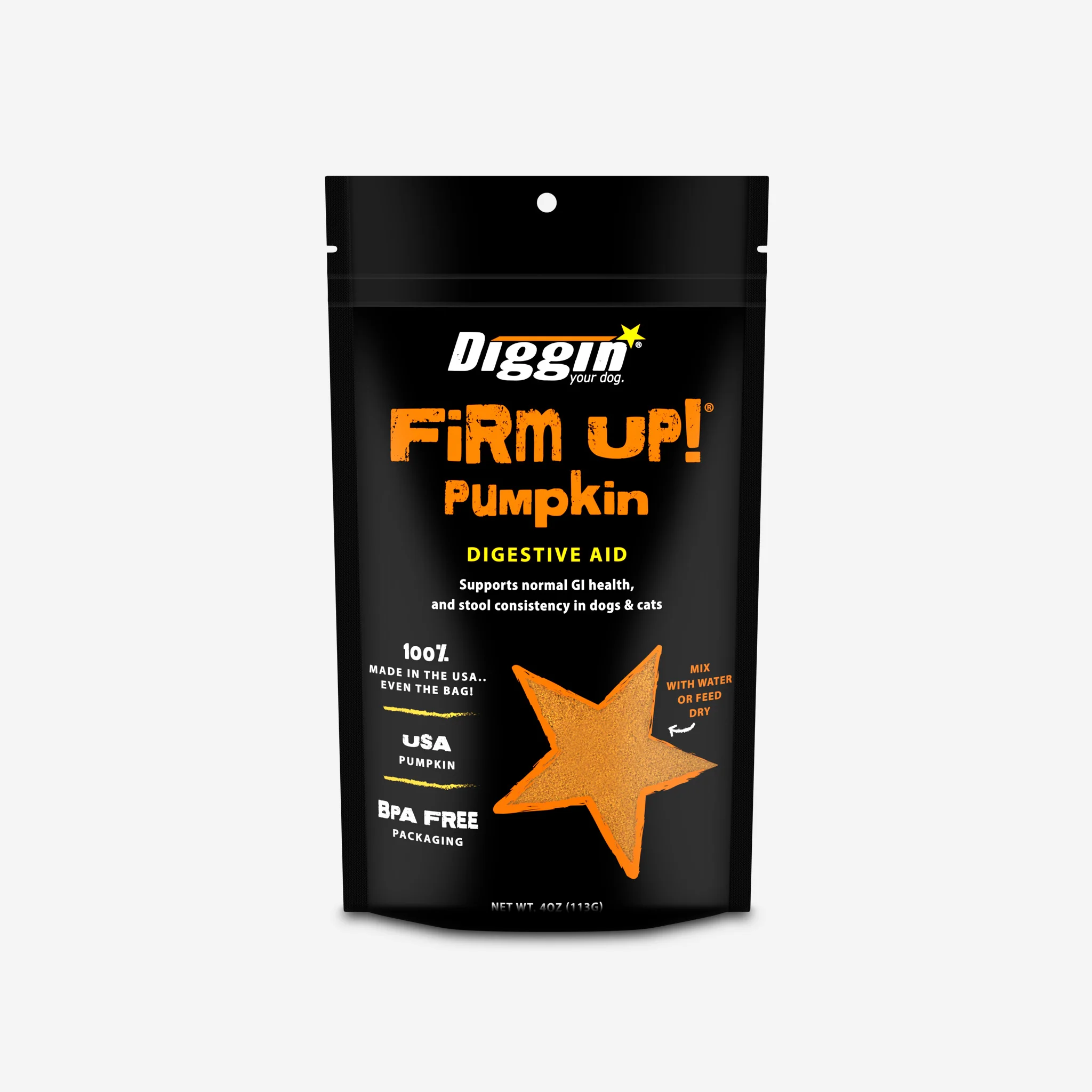 Diggin Your Dog Firm Up Pumpkin Supplement