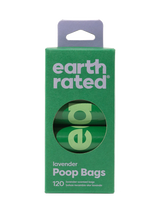 Earth Rated Poop Bags Lavender Scented 8 Roll 120ct