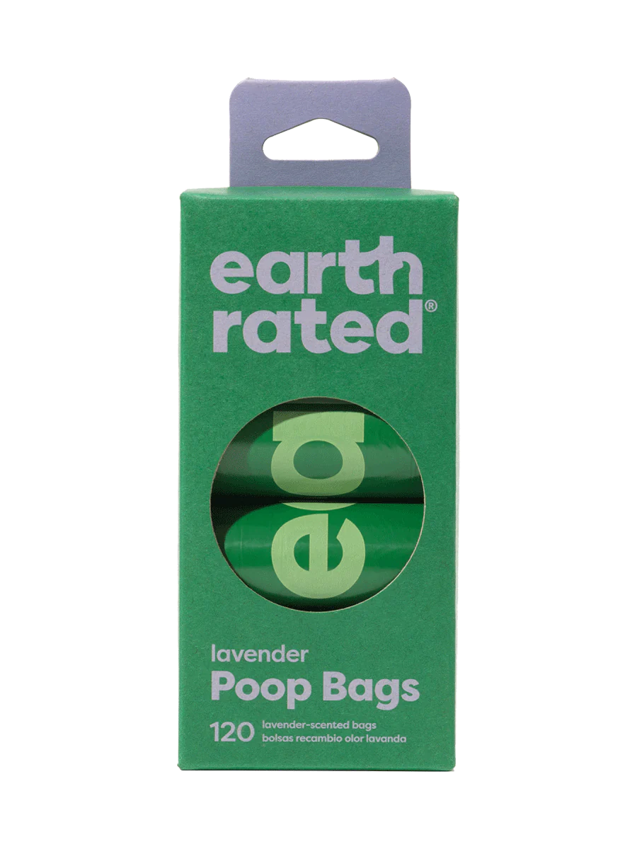 Earth Rated Poop Bags Lavender Scented 8 Roll 120ct