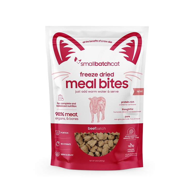 SmallBatch Cat Freeze Dried Beef Meal Bites 10oz