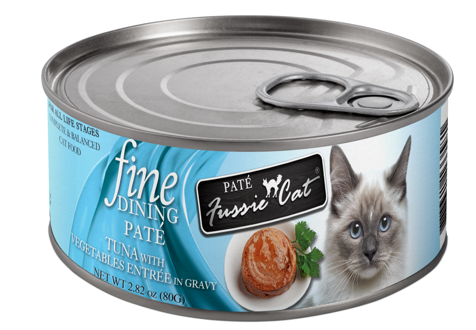 Fussie Cat Canned Fine Dining Tuna & Vegetable Pate 2.8oz