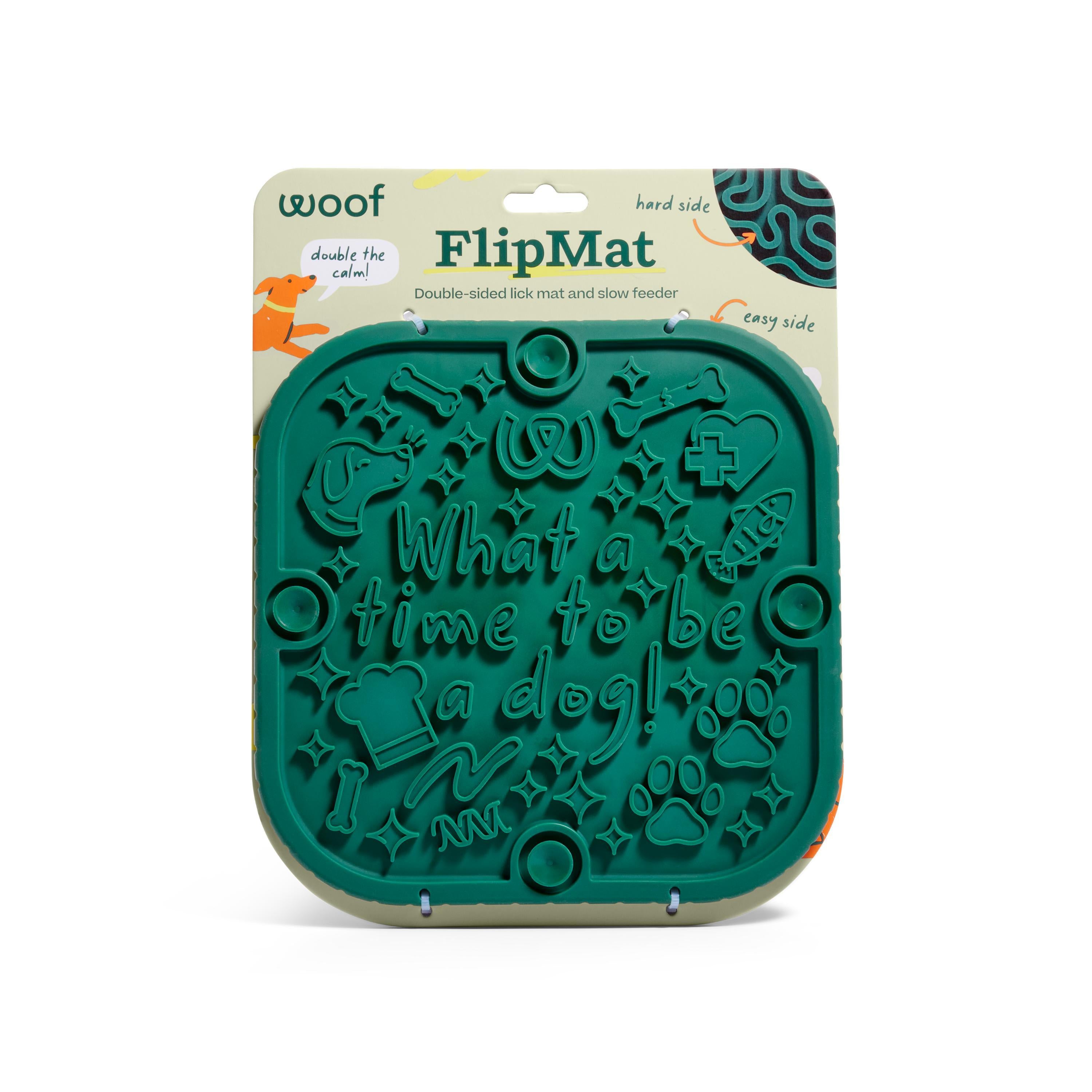 Woof FlipMat Green