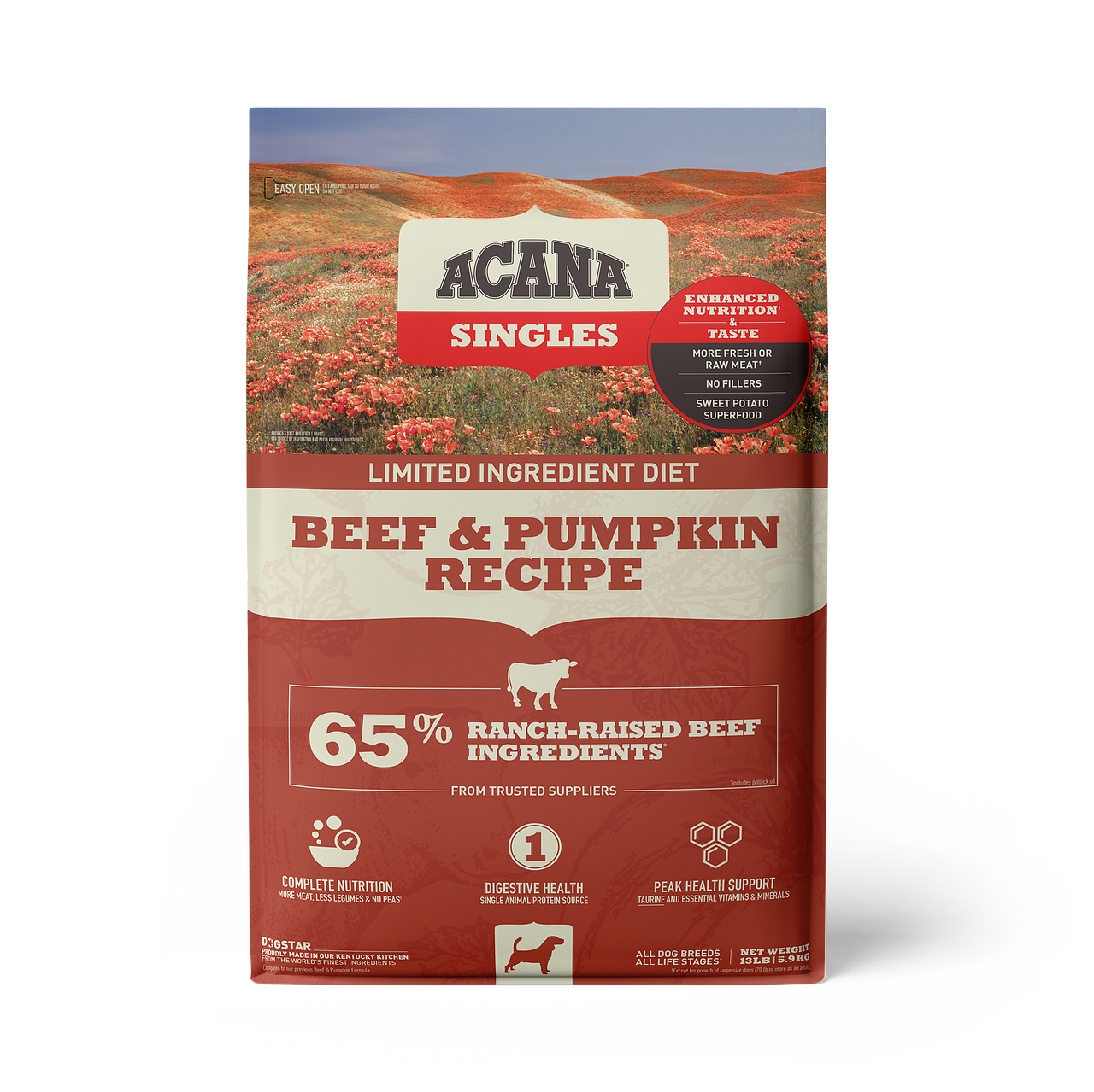 Acana Dry Dog Food Singles Beef & Pumpkin